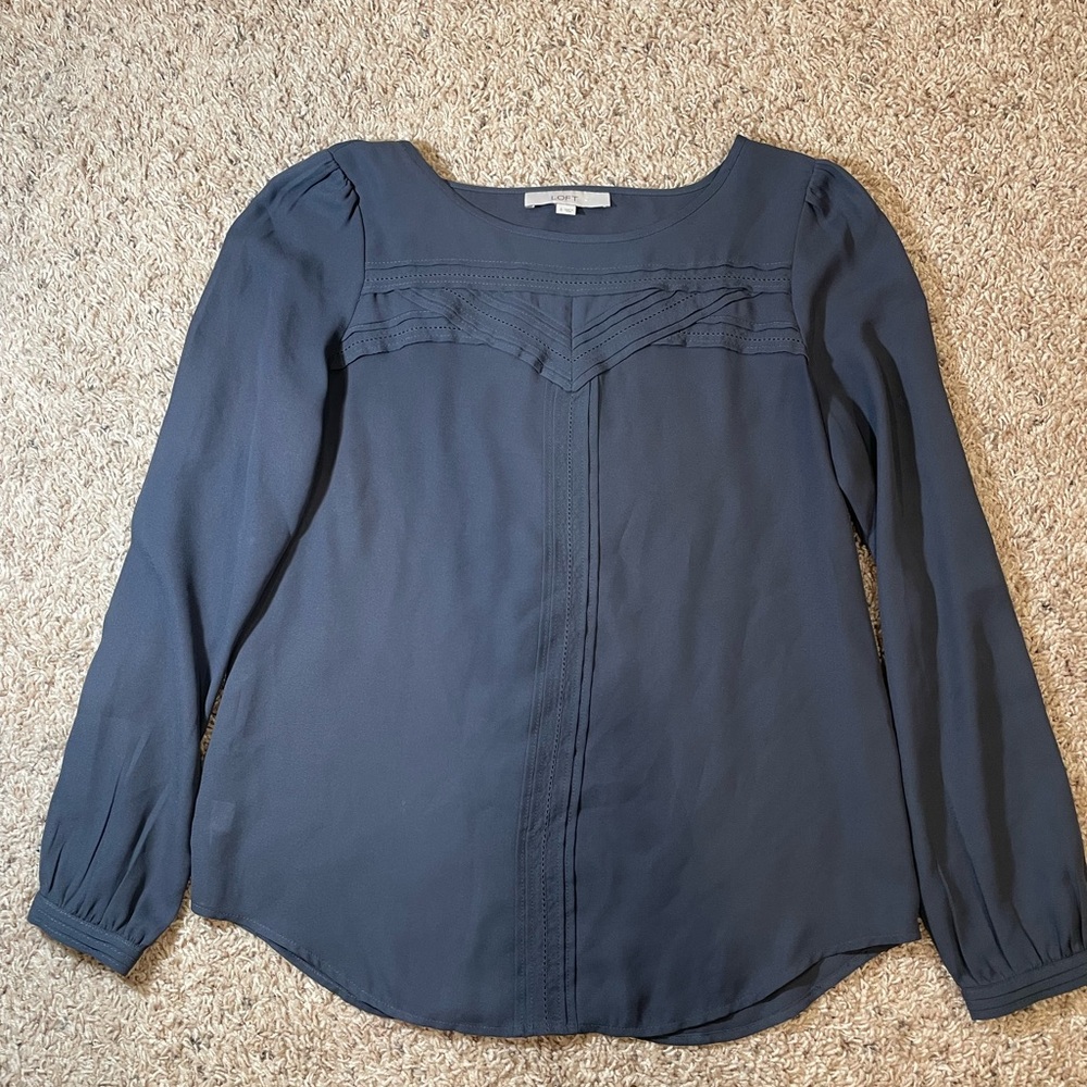 Loft long sleeve blouse size small